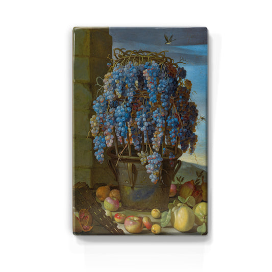 Lackdruck – Stillleben mit Trauben und anderen Früchten – Luca Forte – 19,5 x 30 cm – LP070