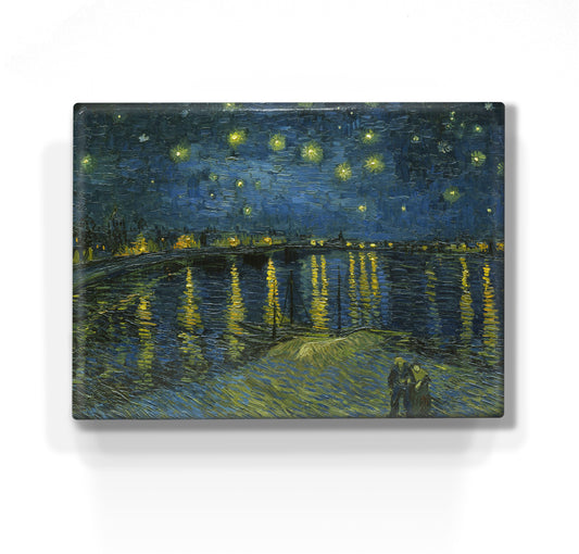 Laqueprint - Sterrenhemel boven de Rhone - Vincent van Gogh - 26 x 19,5 cm - LP163