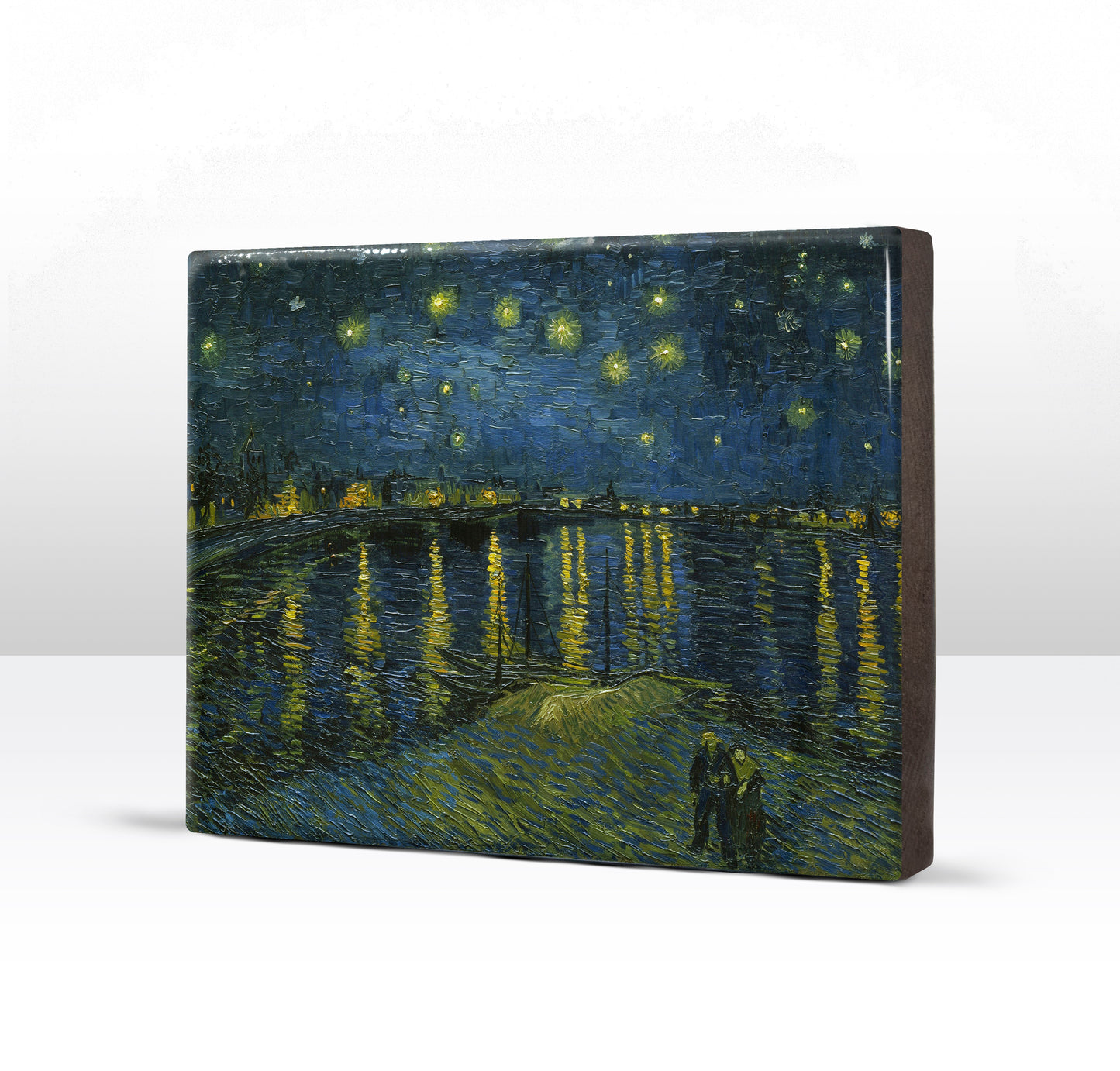 Laqueprint - Sterrenhemel boven de Rhone - Vincent van Gogh - 26 x 19,5 cm - LP163