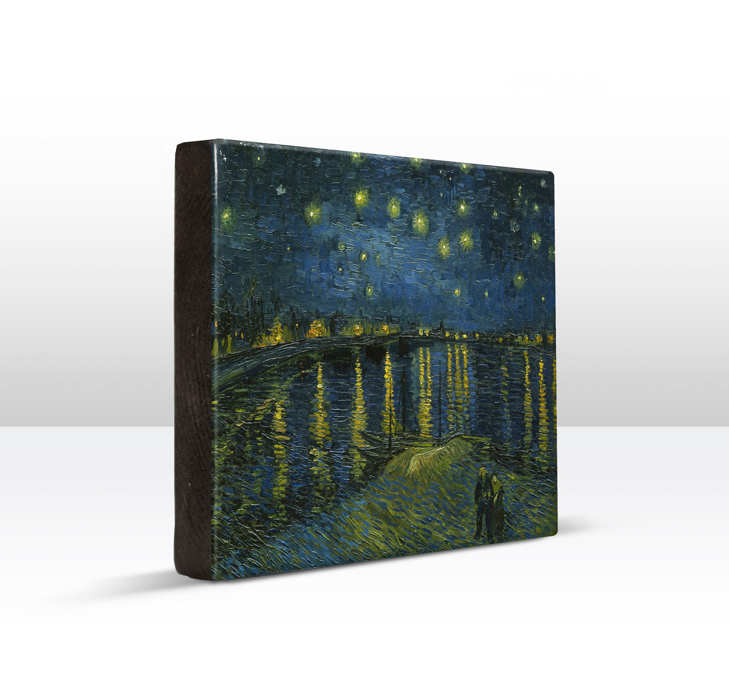 Laqueprint - Sterrenhemel boven de Rhone - Vincent van Gogh - 26 x 19,5 cm - LP163