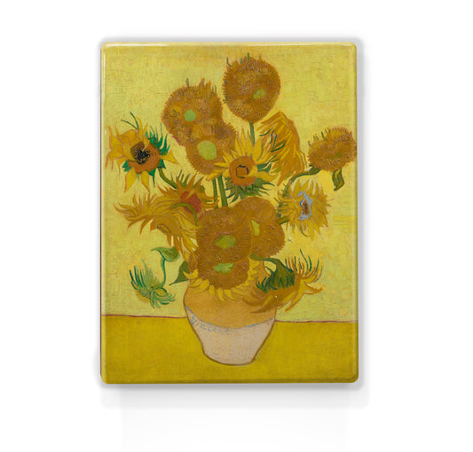 Laqueprint - Zonnebloemen 1 - Vincent van Gogh - 19,5 x 26 cm - LP177