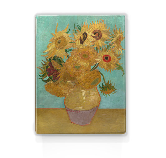 Laqueprint - Zonnebloemen 2 - Vincent van Gogh - 19,5 x 26 cm - LP178