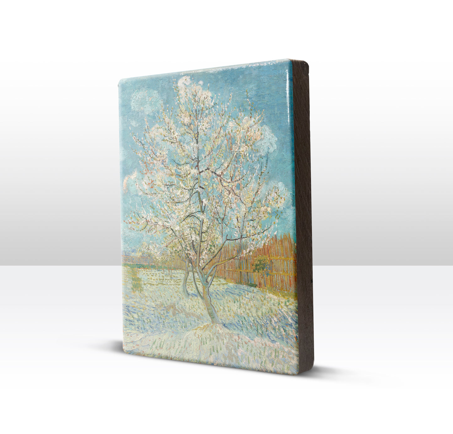 Laqueprint - Roze perzikboom - Vincent van Gogh - 19,5 x 26 cm - LP181