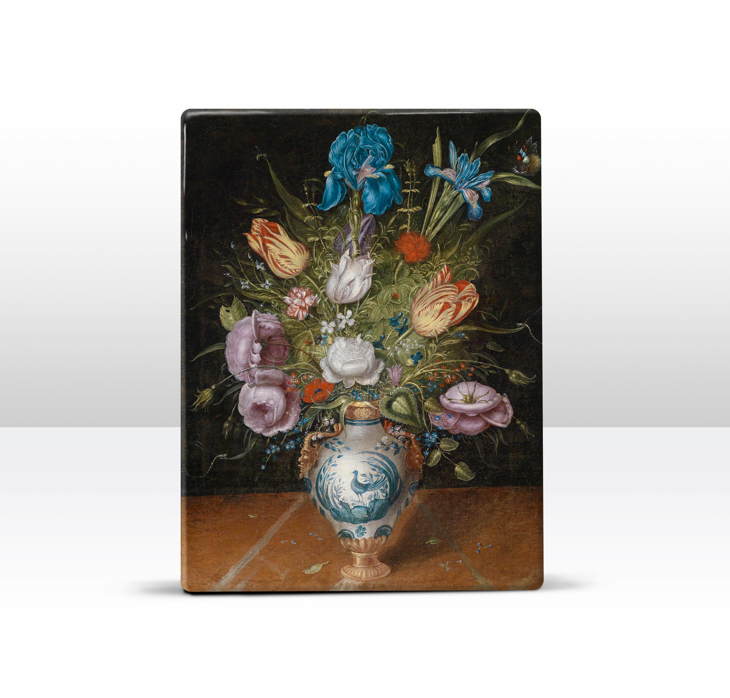 Laqueprint - Stilleven met bloemen - Peter Binoit - 19,5 x 26 cm - LP182