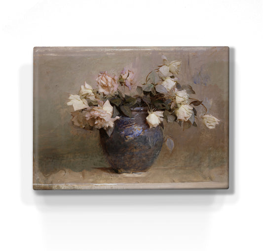Laqueprint - Stilleven met rozen - Abbott Handerson Thayer - 26 x 19,5 cm - LP194