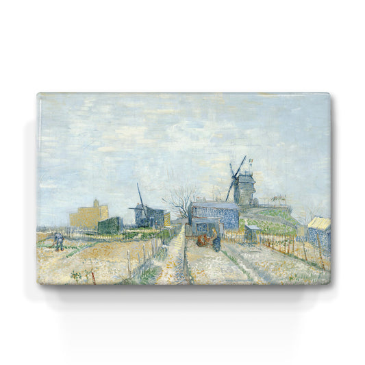 Laque print - Montmartre - mills and vegetable gardens - Vincent van Gogh - 30 x 19.5 cm - LP198