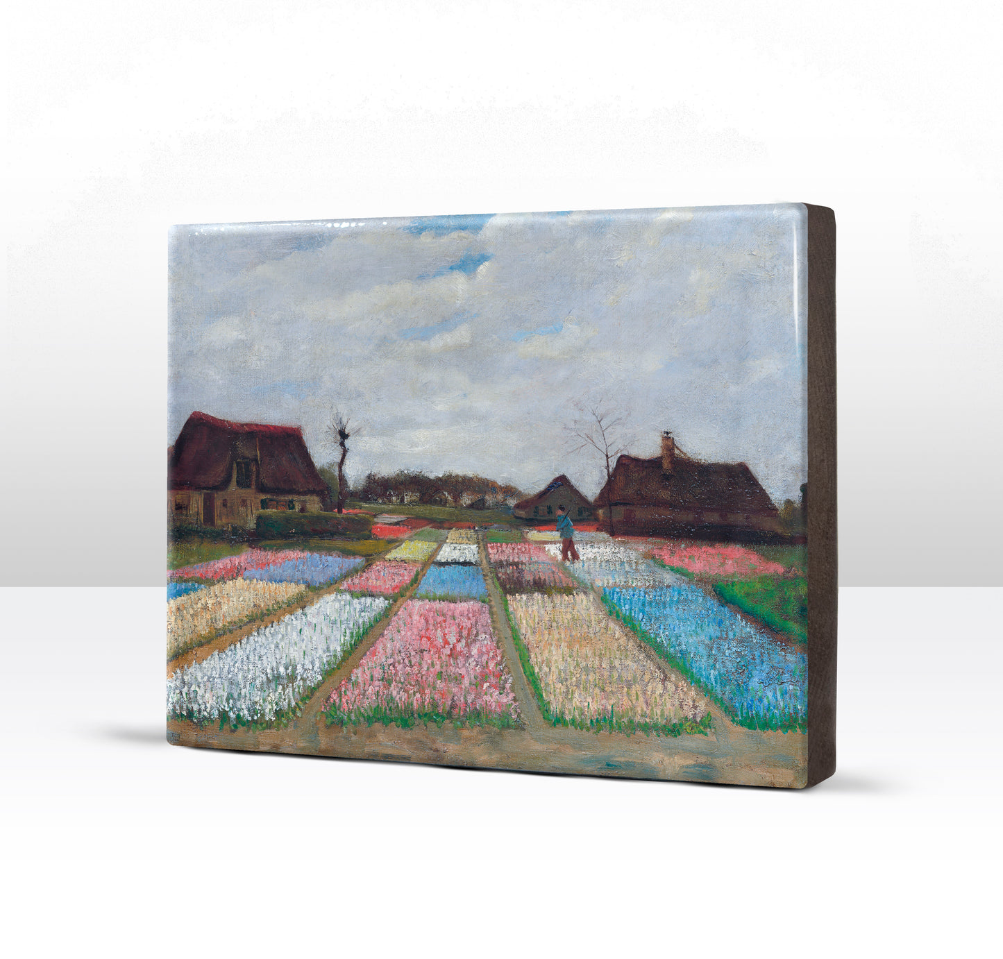 Laque print - Flowerbeds in Holland - Vincent van Gogh - 26 x 19.5 cm - LP202