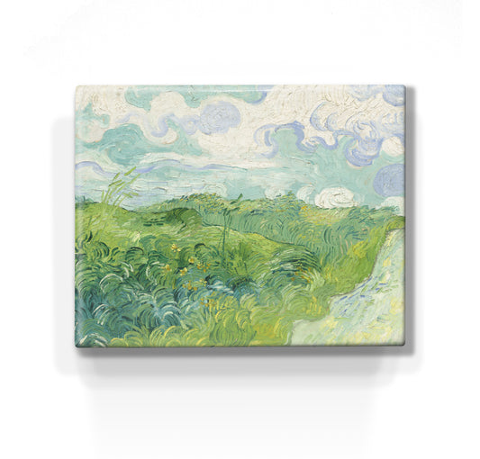 Laque print - Green wheat fields Auvers - Vincent van Gogh - 24x 19.5 cm - LP209