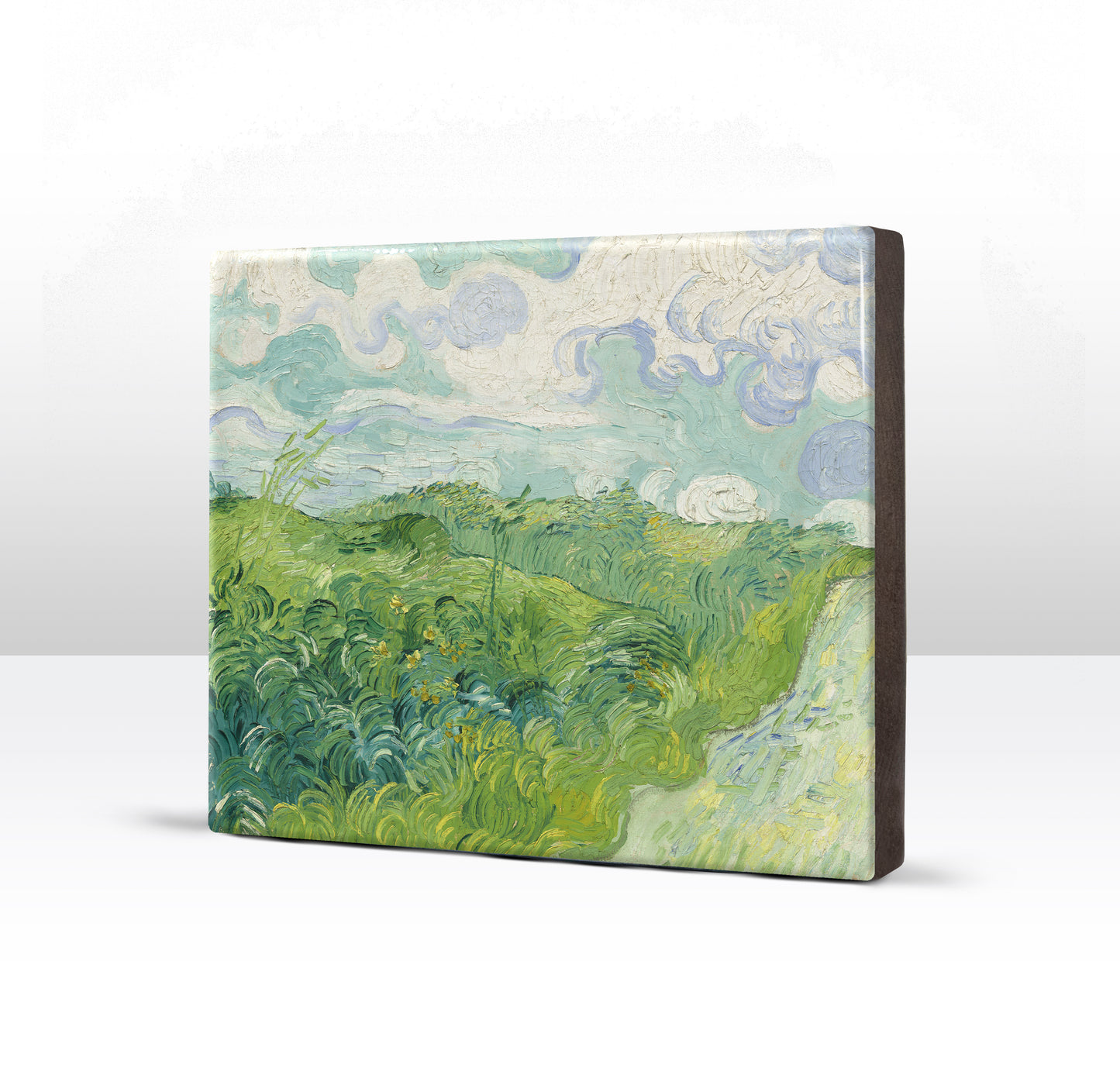 Laqueprint - Groene tarwevelden Auvers - Vincent van Gogh - 24x 19,5 cm - LP209
