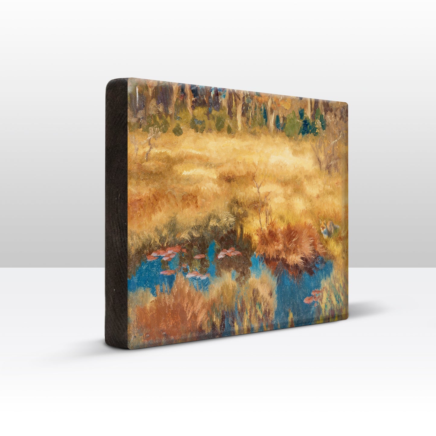 Laqueprint - Herfstlandschap met vos - Bruno Liljefors - 30 x 19,5 cm - LP247