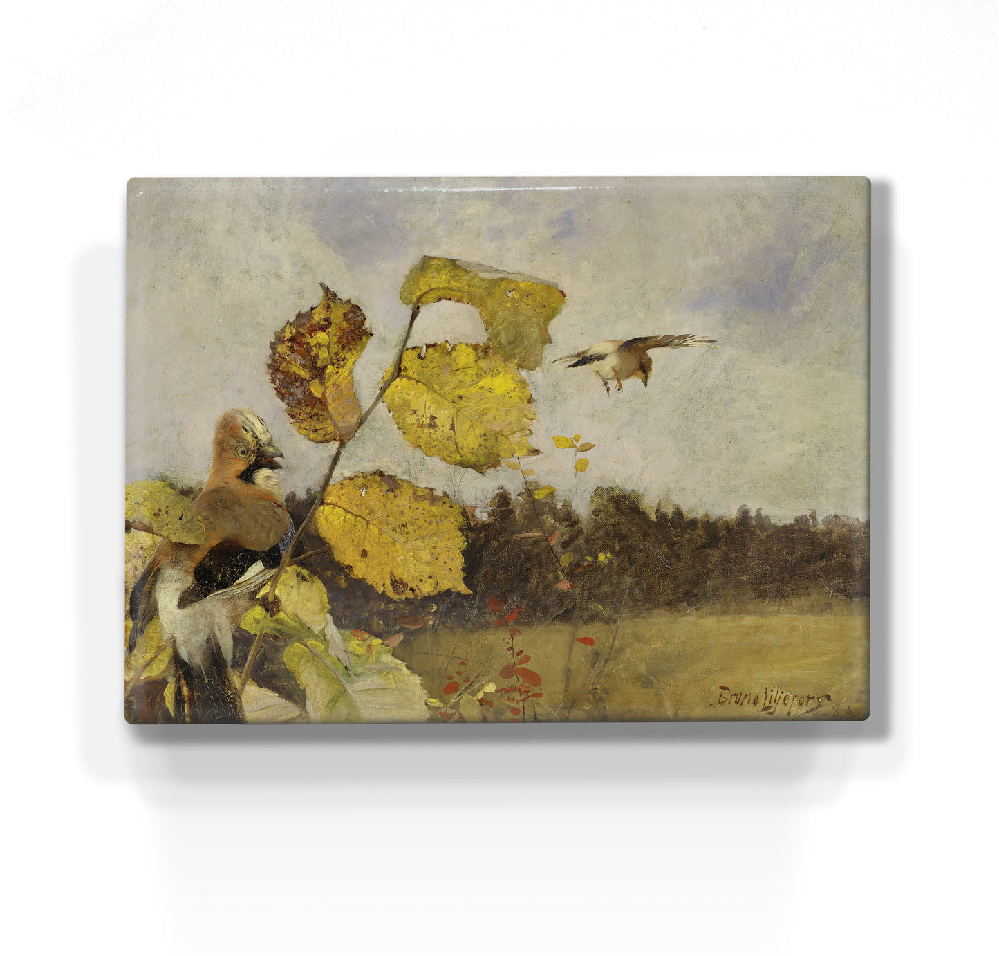 Laqueprint - Vlaamse gaaien - Bruno Liljefors - 26 x 19,5 cm - LP255