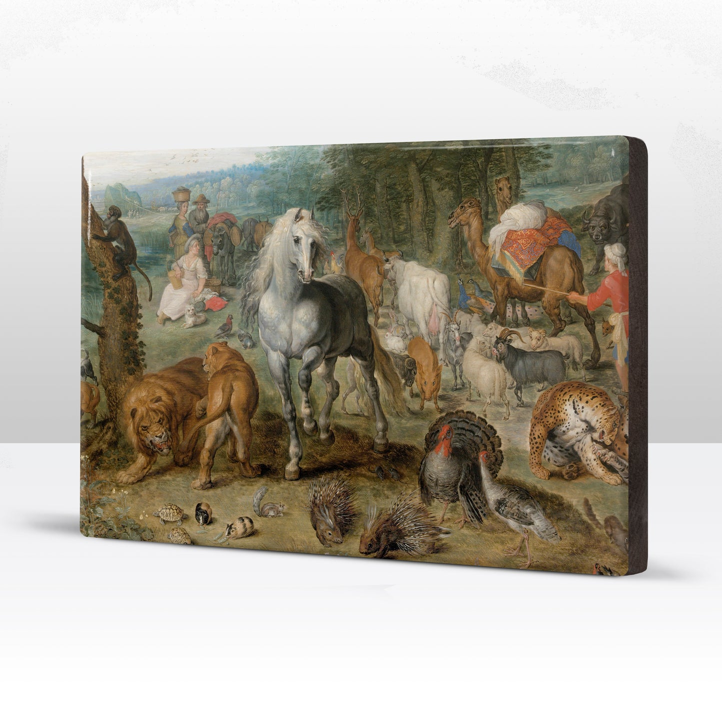 Laque print - Paradise landscape with animals - Jan Breughel the Elder - 30 x 19.5 cm - LP267