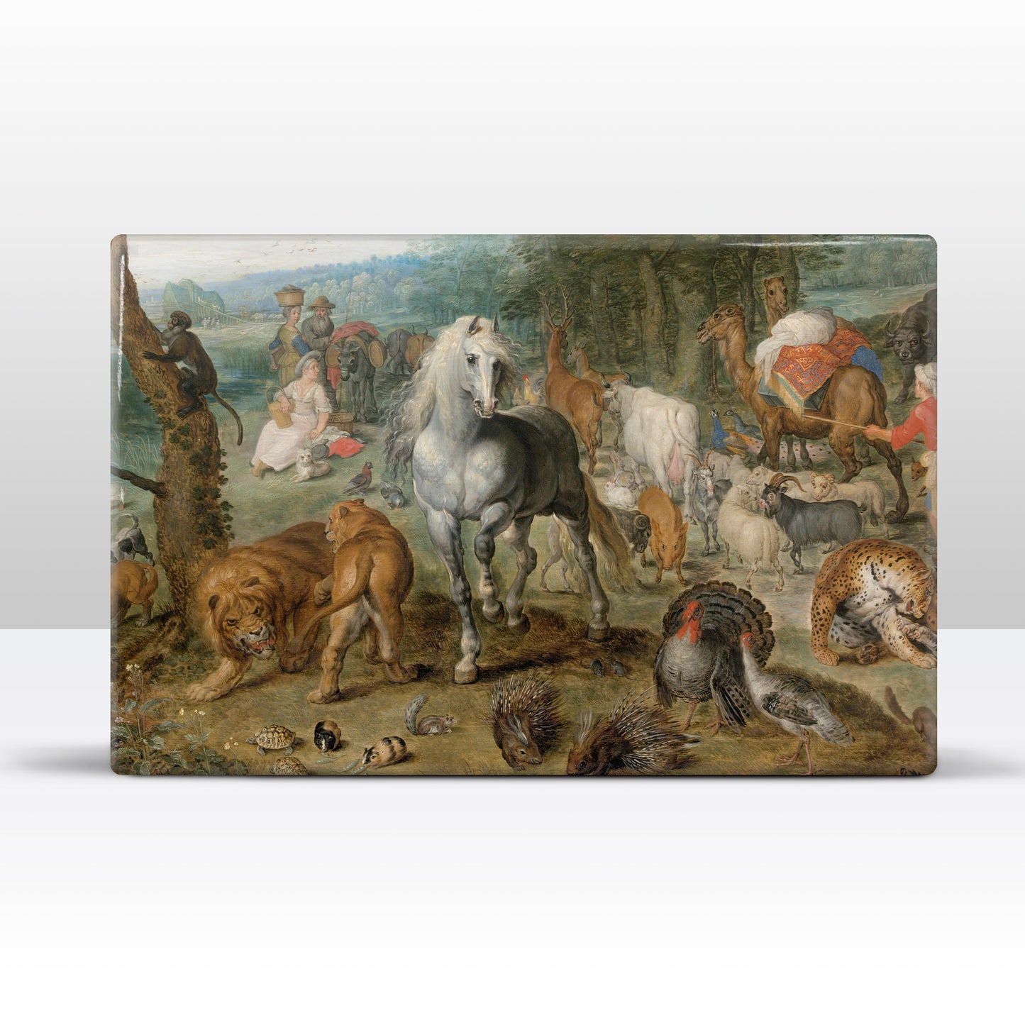 Laque print - Paradise landscape with animals - Jan Breughel the Elder - 30 x 19.5 cm - LP267
