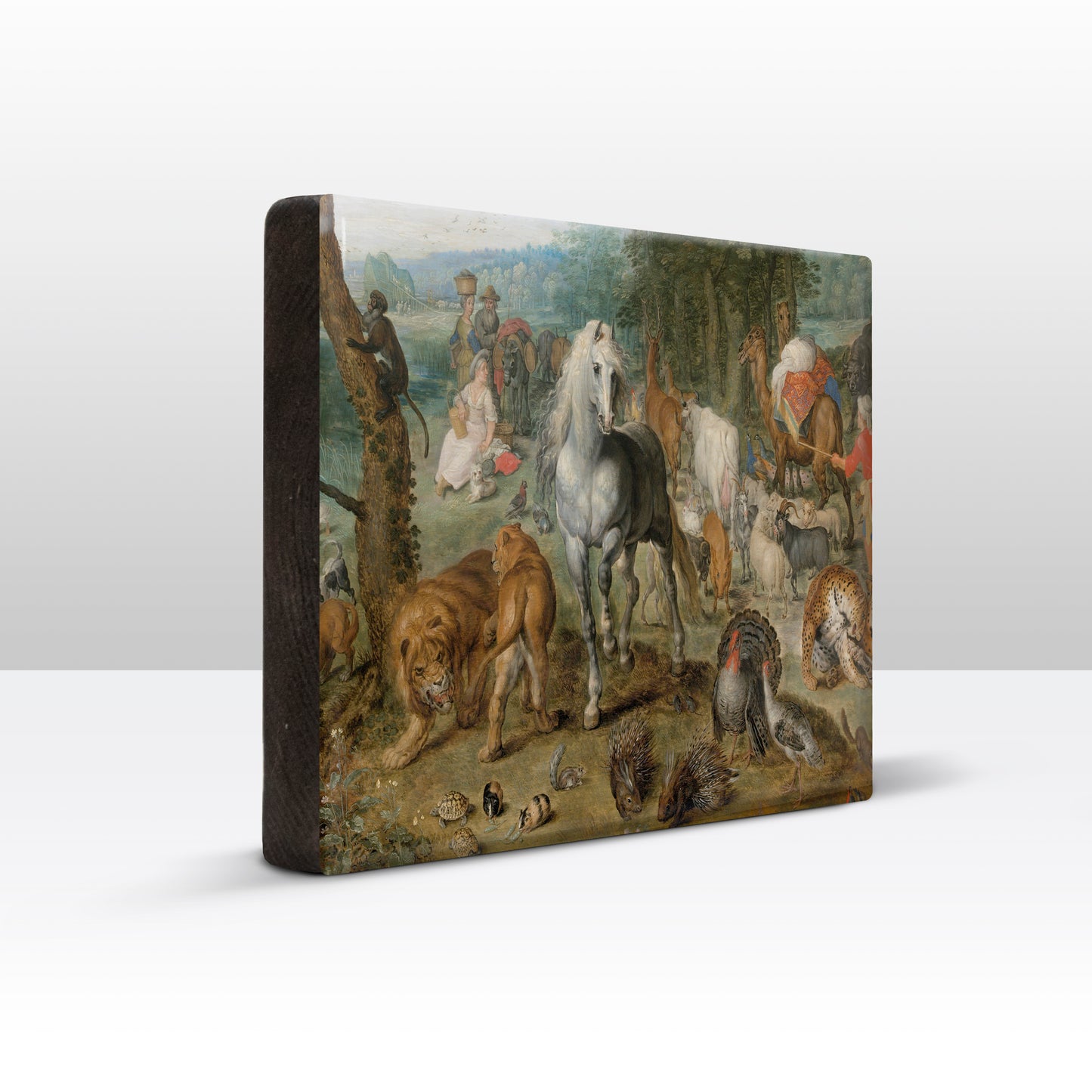 Laque print - Paradise landscape with animals - Jan Breughel the Elder - 30 x 19.5 cm - LP267