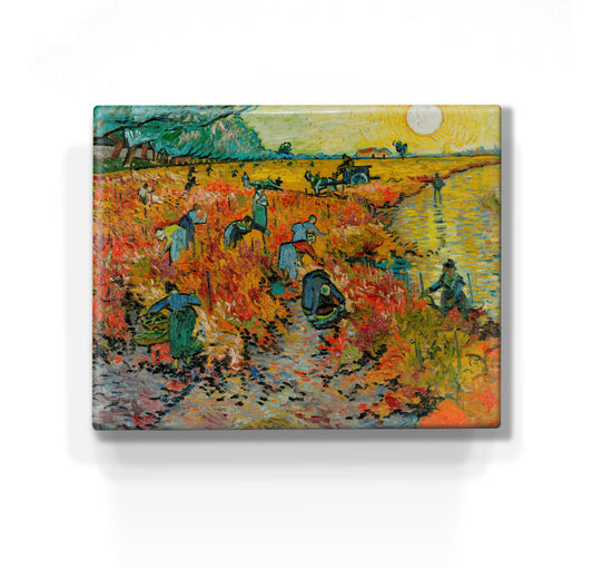 Laqueprint - Rode wijngaard - Vincent van Gogh - 24x 19,5 cm - LP275