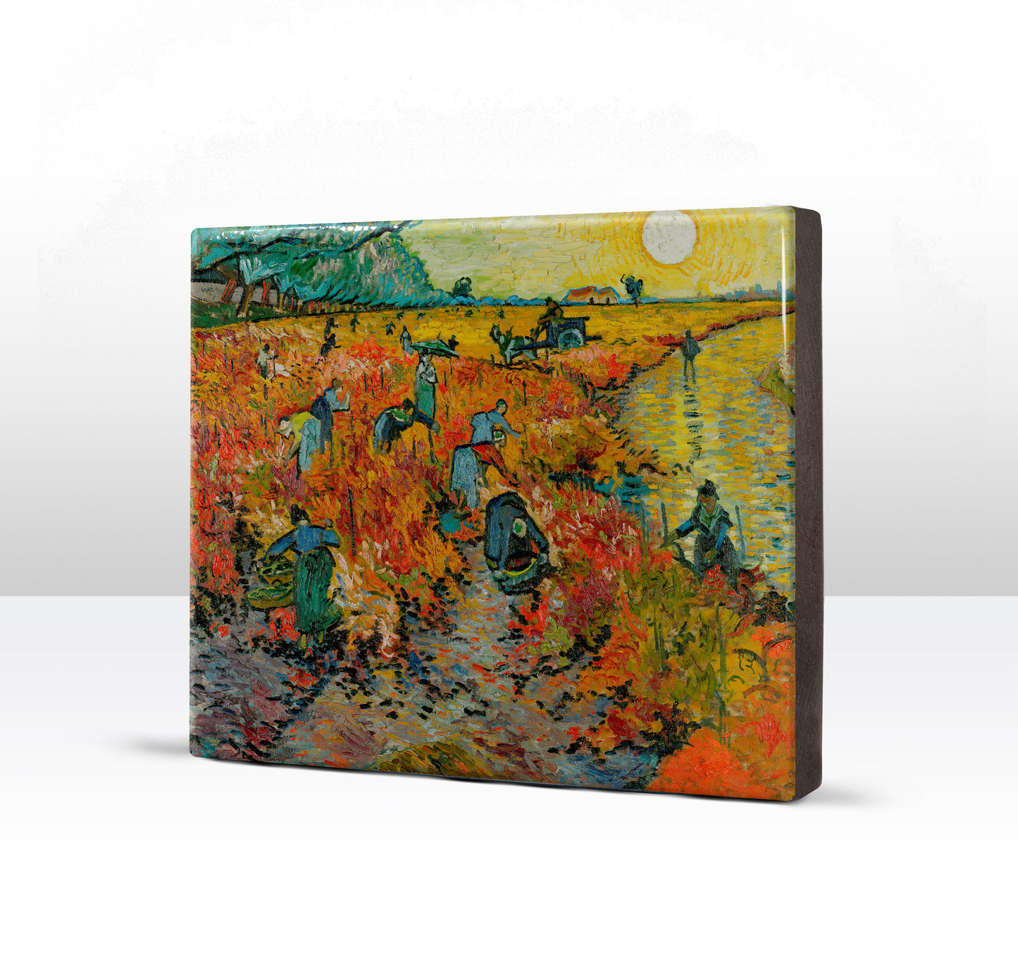 Laqueprint - Rode wijngaard - Vincent van Gogh - 24x 19,5 cm - LP275