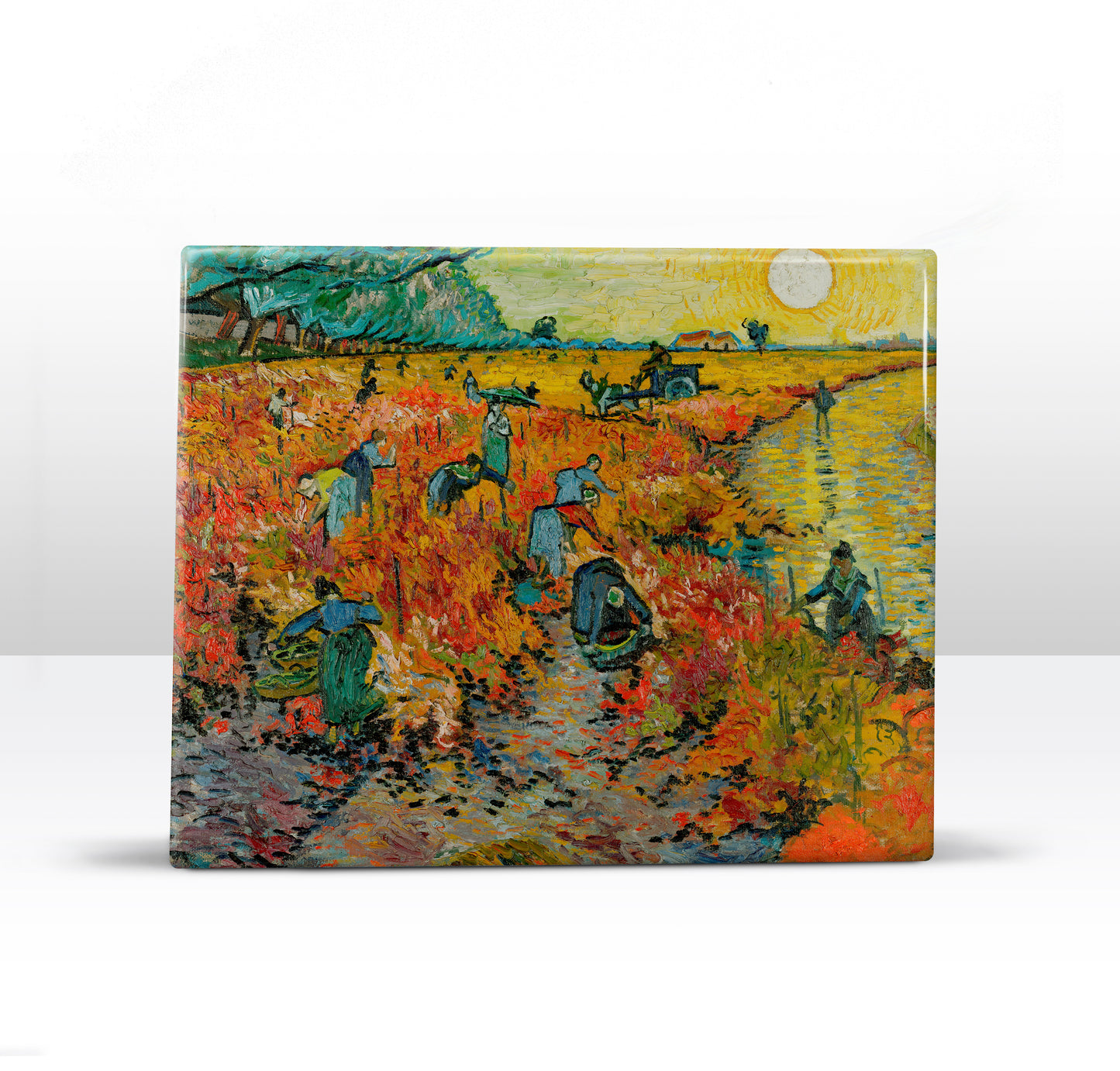 Laqueprint - Rode wijngaard - Vincent van Gogh - 24x 19,5 cm - LP275