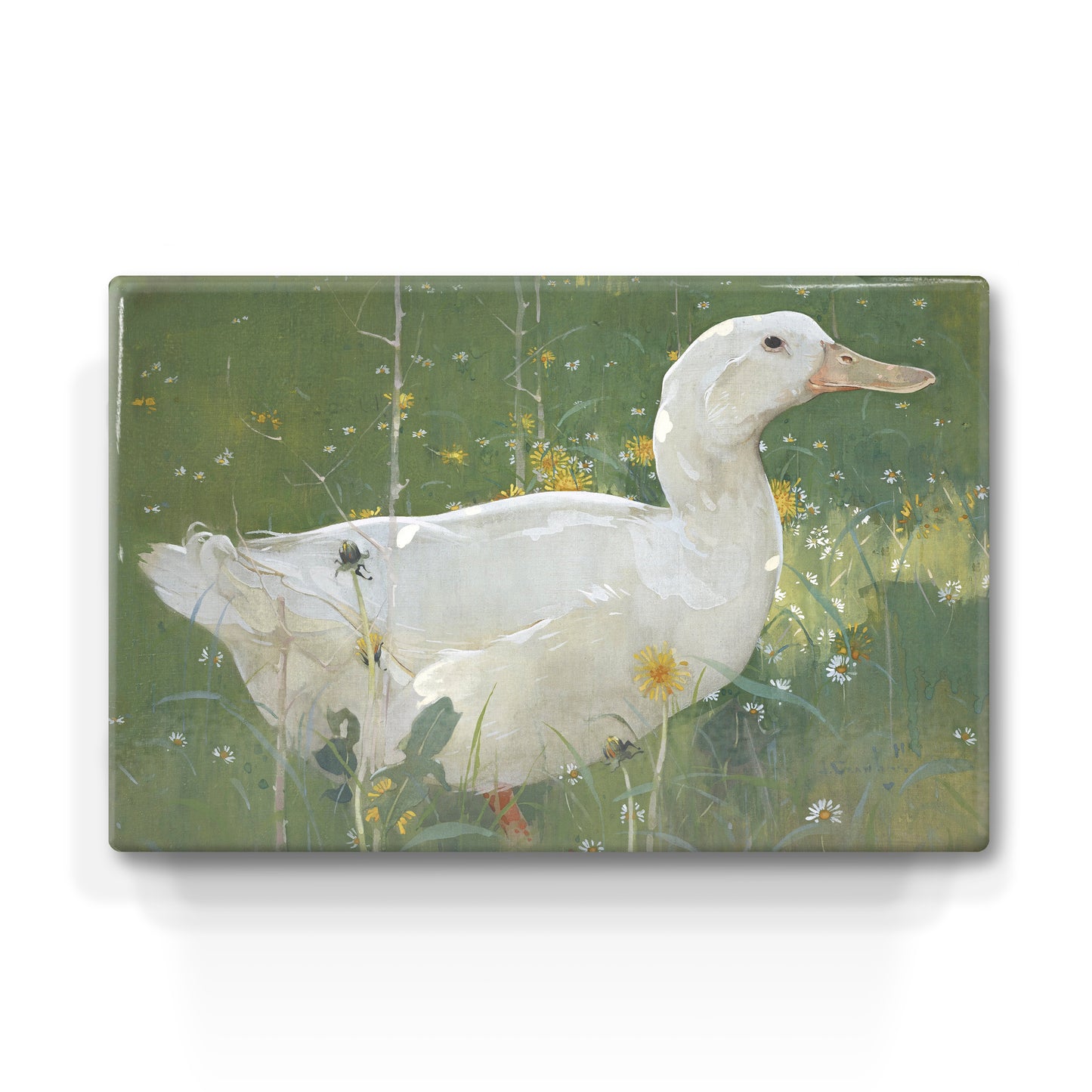 Laque print - The white drake - Joseph Crawhall - 30 x 19.5 cm - LP280