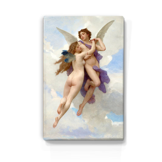 Laque print - Eros and Psyche - William Adolphe Bouguereau - 19.5 x 30 cm - LP289