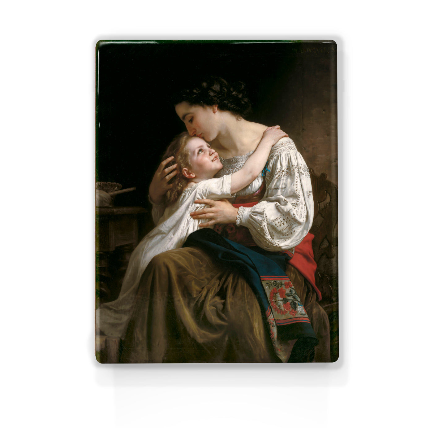 Laqueprint - Het opstaan - William Adolphe Bouguereau - 19,5 x 26 cm - LP293