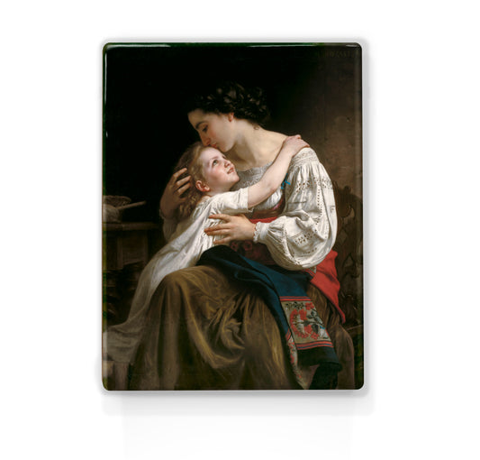 Laque print - The Rising - William Adolphe Bouguereau - 19.5 x 26 cm - LP293