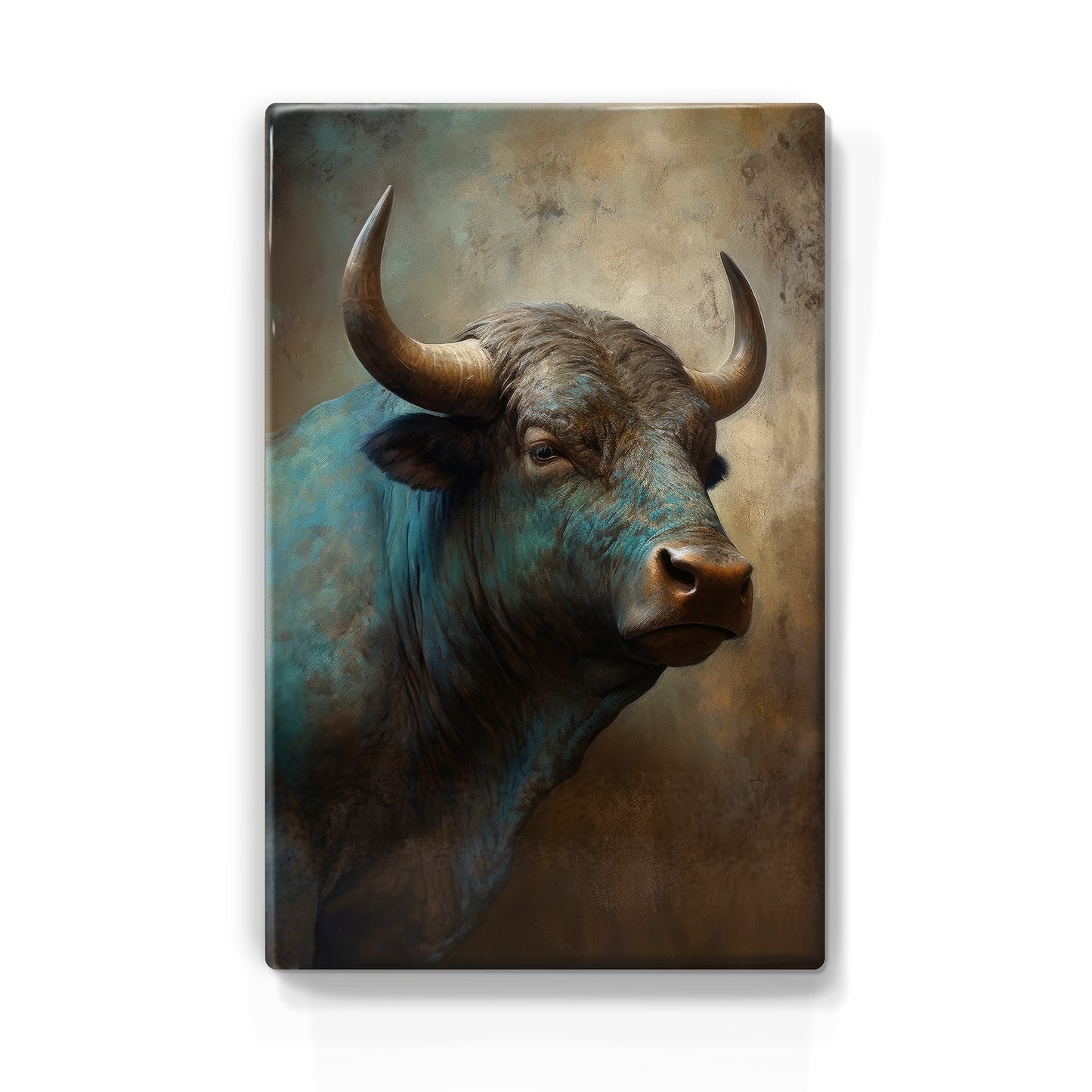 Bronze bull - Laque print - 19.5 x 30 cm - LP353