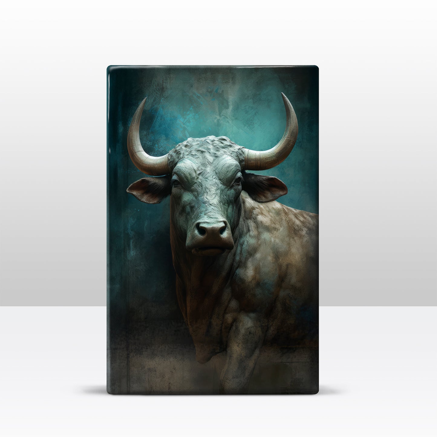 Bronze Bull - Laque print - 19.5 x 30 cm - LP354