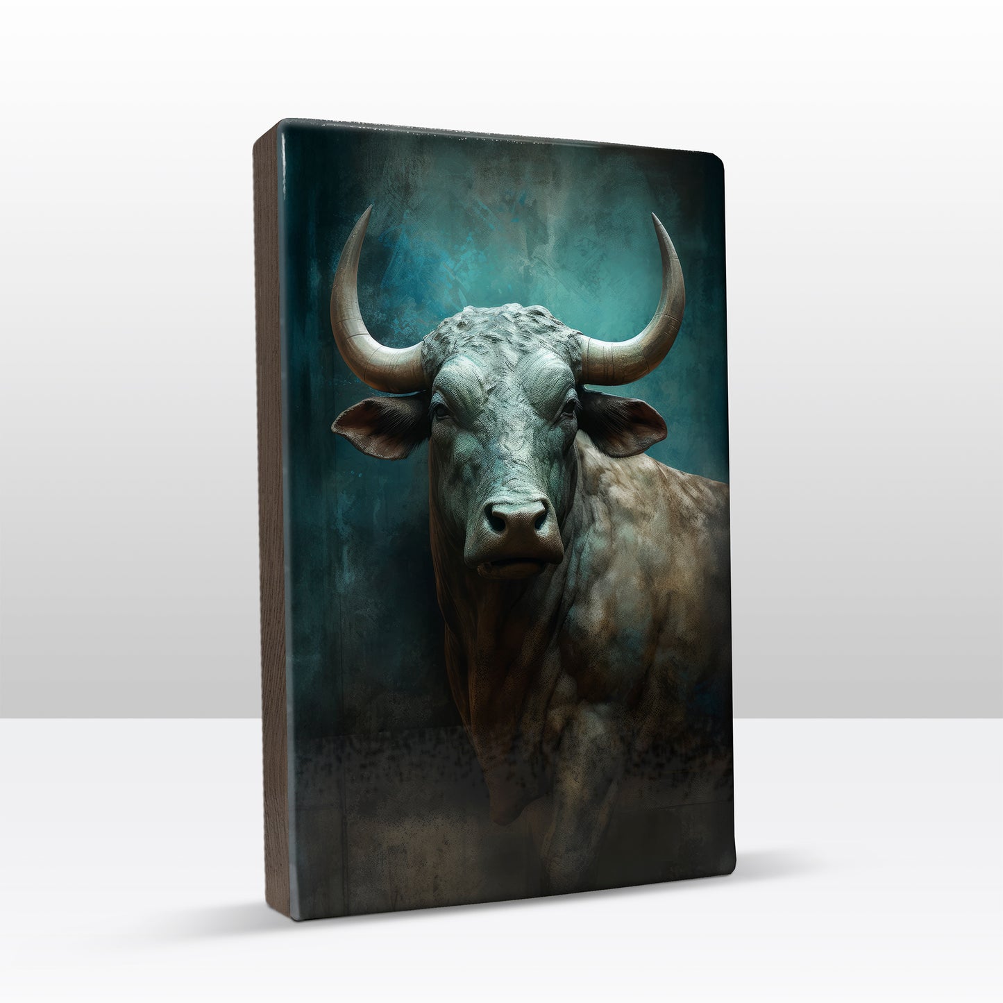 Bronze Bull - Laque print - 19.5 x 30 cm - LP354