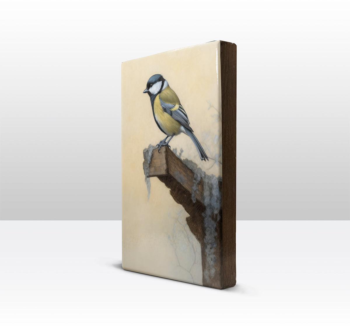 Laque print - Great Tit - Hand lacquered - 19.5 x 30 cm - LP379