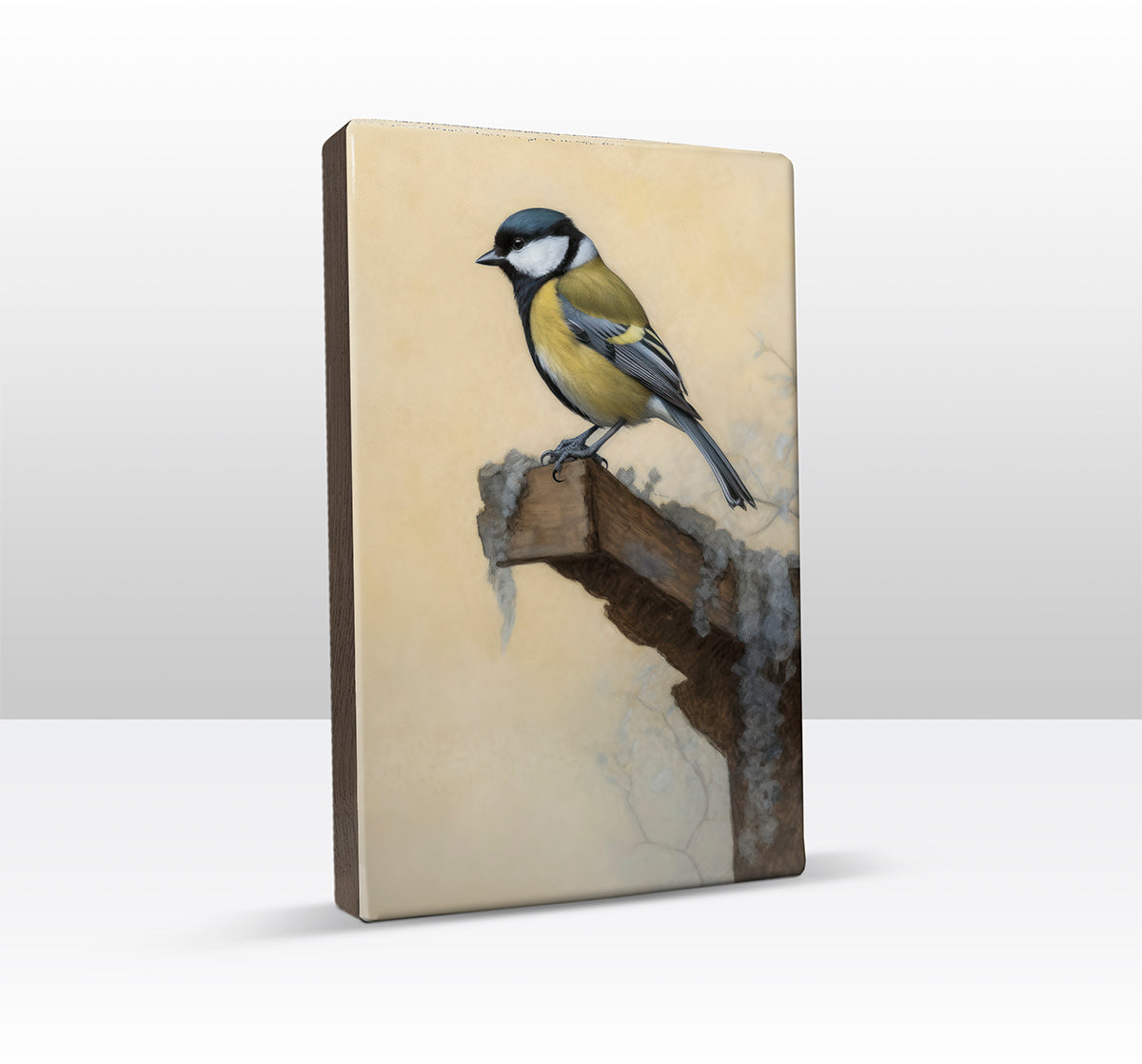 Laque print - Great Tit - Hand lacquered - 19.5 x 30 cm - LP379