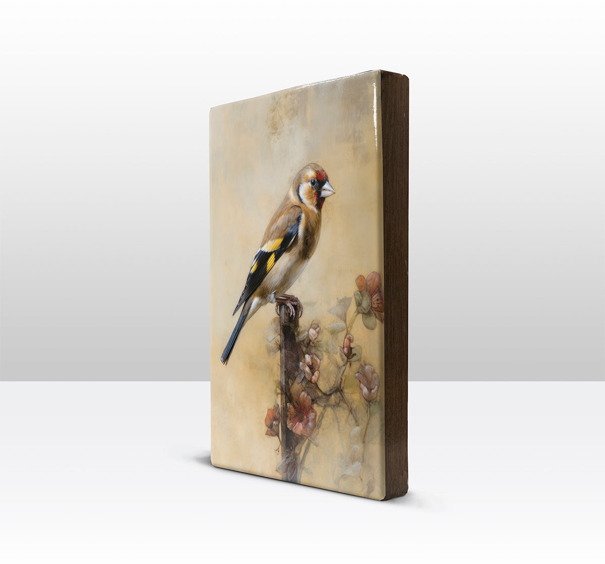 Laque print - Goldfinch goldfinch - Hand lacquered - 19.5 x 30 cm - LP380