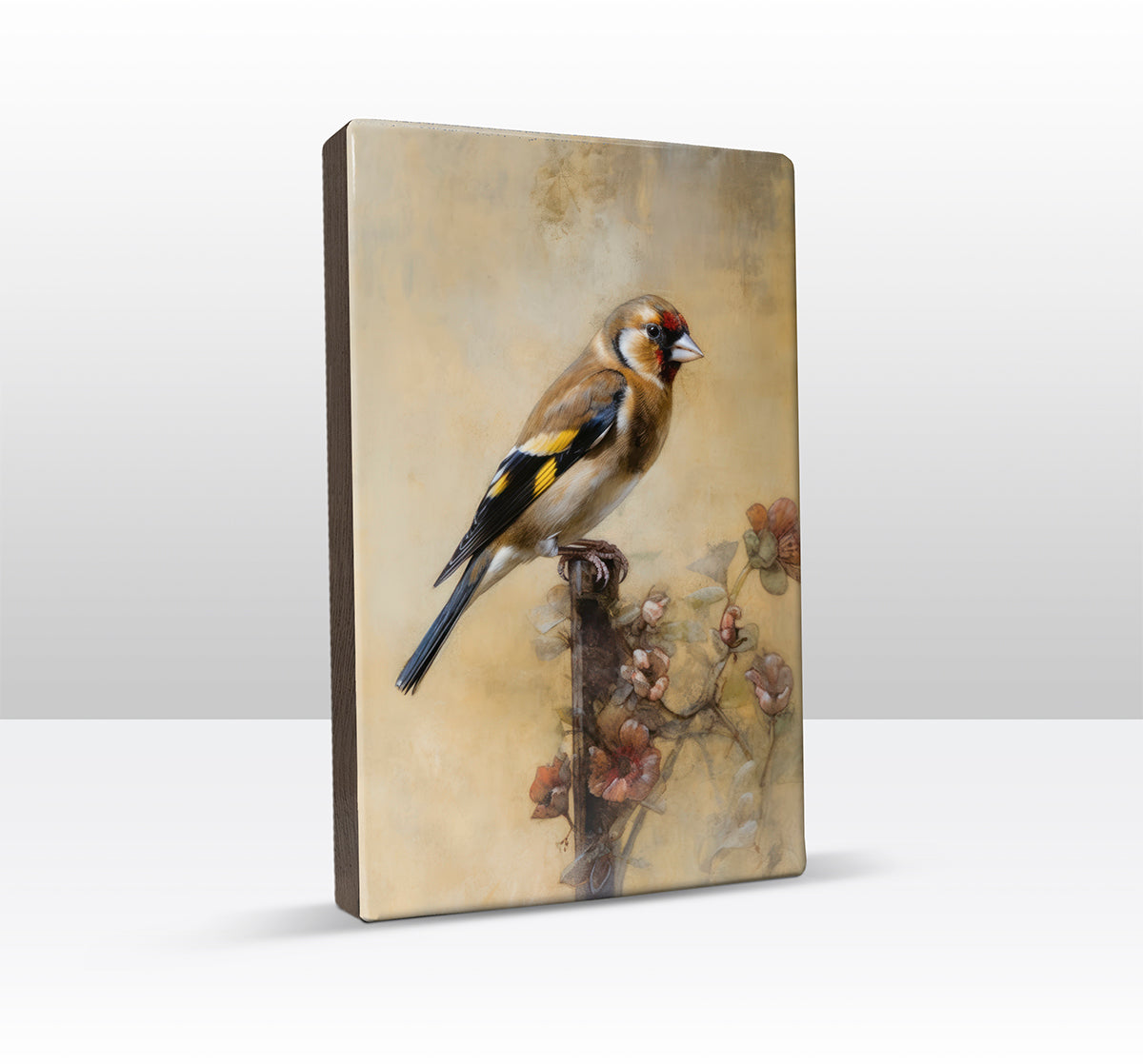 Laque print - Goldfinch goldfinch - Hand lacquered - 19.5 x 30 cm - LP380