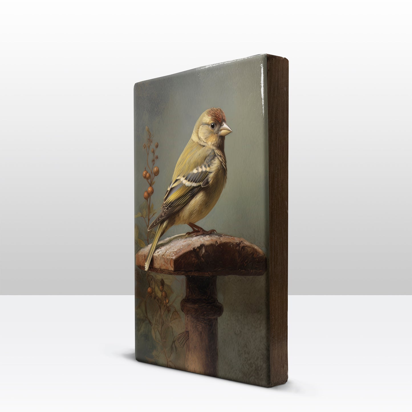 Laque print-the goldfinch-Hand lacquered-19.5 x 30 cm-LP397